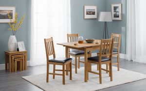 COXMOOR EXTENDING DINING TABLE + 4 CHAIRS JB