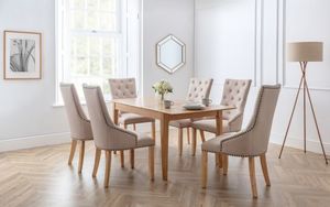 COTSWOLD EXTENDING TABLE + 6 LOIRE CHAIRS JB