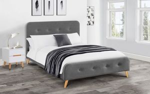 ASTRID CURVED RETRO FABRIC BED JB