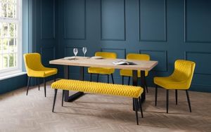 BERWICK DINING TABLE & LUXE BENCH + CHAIRS JB