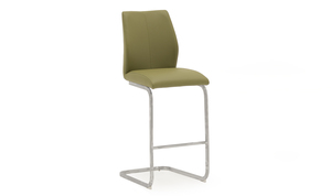 Elis Bar Chair - Chrome Leg Olive VL